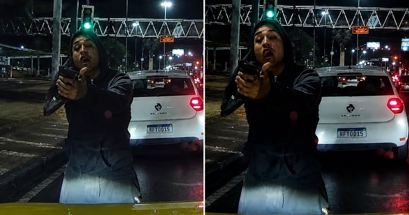 Taxista escapa de tentativa de assalto em São Cristóvão após acelerar veículo