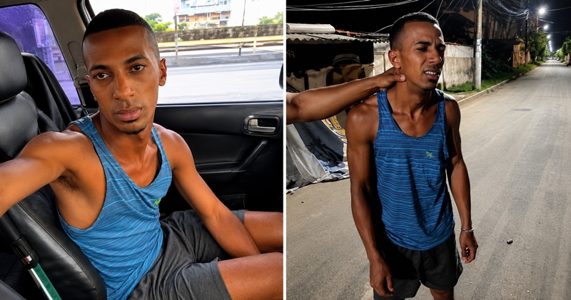Um homem foi flagrado por uma frentista enquanto exibia as partes íntimas em um posto de combustíveis no Rio de Janeiro.