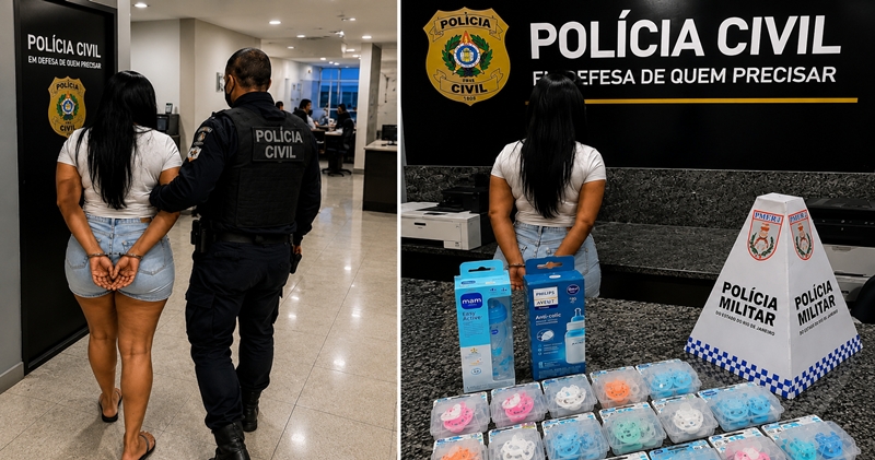 Furto inusitado: mulher é detida com 18 itens infantis escondidos em shopping do Rio