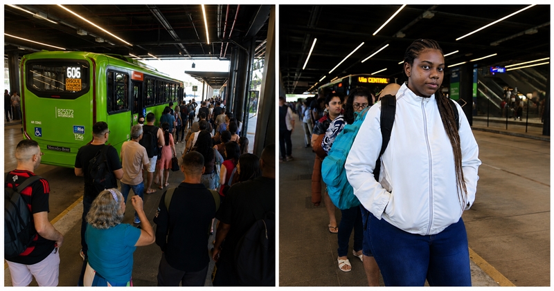 GREVE DE ÔNIBUS ENTRA NO 3º DIA E PASSAGEIROS ENFRENTAM FILAS E SUPERLOTAÇÃO NO RIO