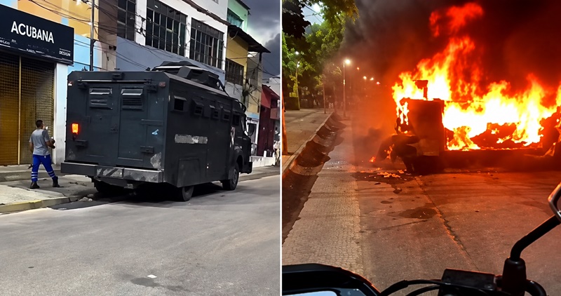 MOTOCICLISTA REGISTRA BARRICADAS EM CHAMAS DURANTE OPERAÇÃO NA ZONA OESTE DO RIO