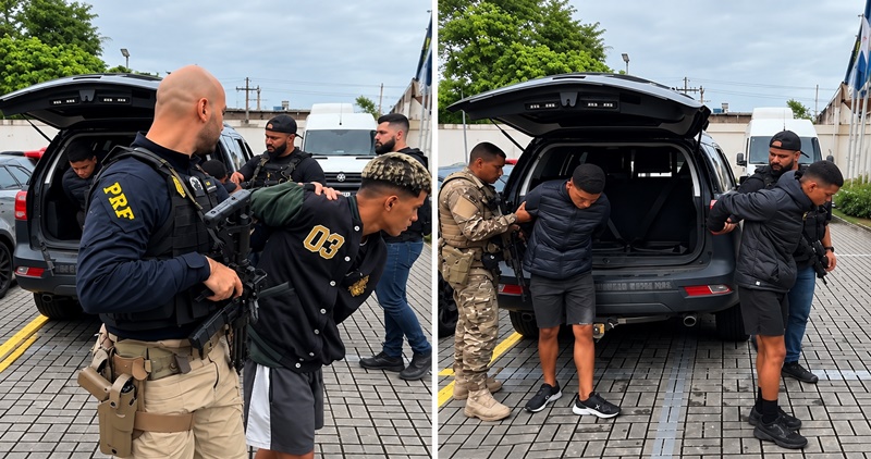 TRIO LIGADO AO TCP É PRESO QUANDO SE PREPARAVA PARA NOVOS ROUBOS NA ZONA NORTE