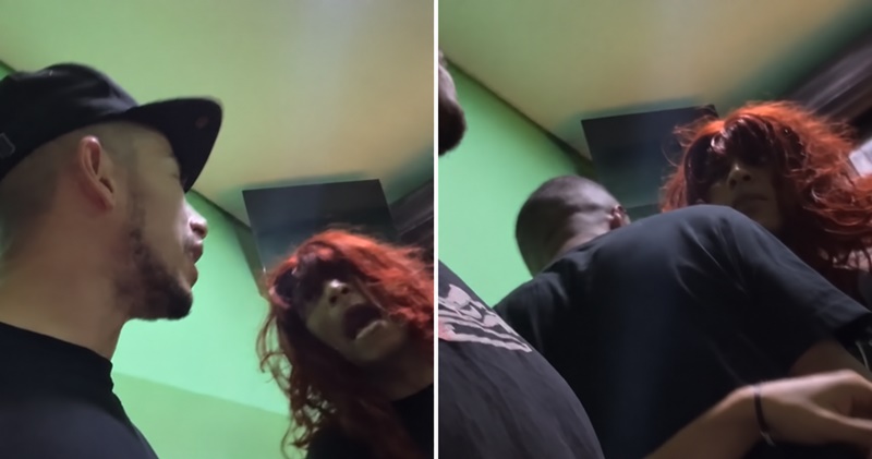 PAI IMPEDE PESSOA VESTIDA DE MULHER DE ENTRAR EM BANHEIRO FEMININO ONDE ESTAVA A FILHA