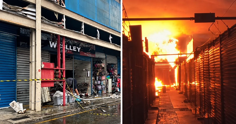 INCÊNDIO ATINGE CAMELÓDROMO NO CENTRO DE CAMPOS E DEIXA BANCA DESTRUIDA